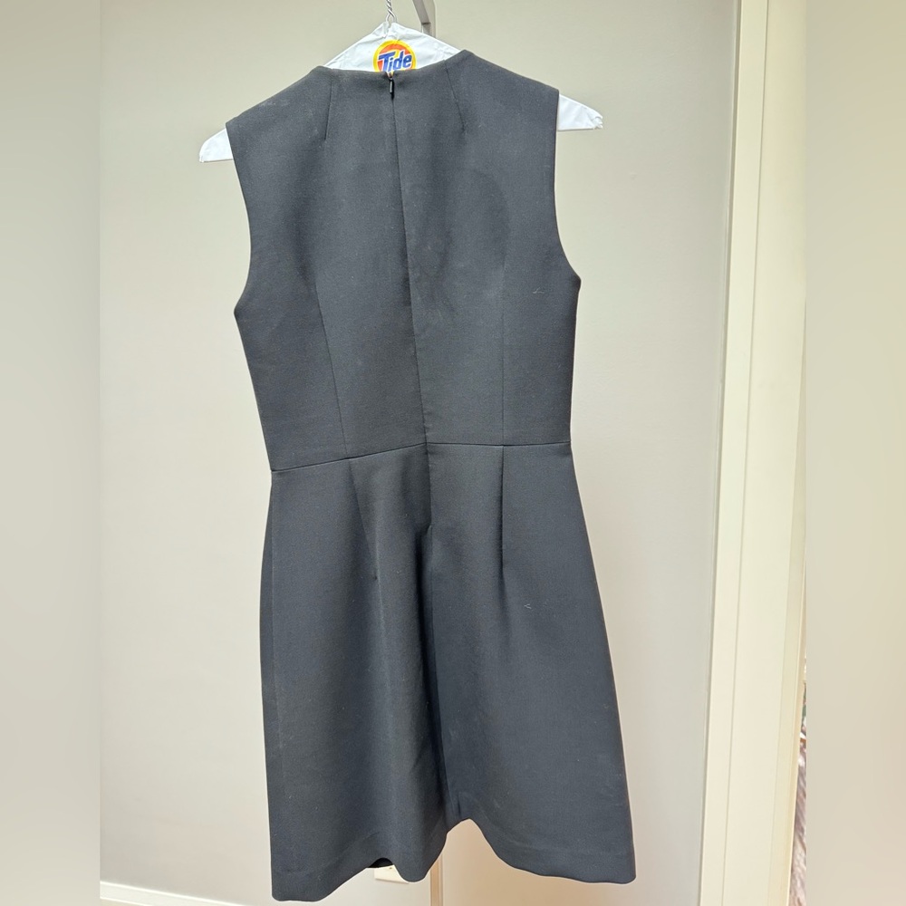 Veronica Beard Black Asymmetrical Button Shift Dr… - image 7